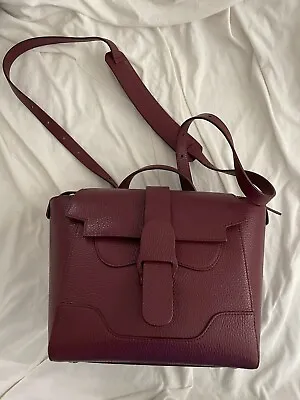 Senreve Dolce Leather Chianti Mini Maestra Convertible Bag • $600