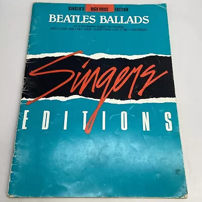 The Beatles Ballads Singer's High Voice Edition 12 Biggest Hits Todd Lowry 1988 • $60.51