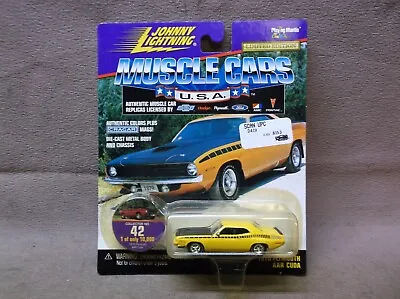 Jl Johnny Lightning 1999 Musclecars Usa Yellow 1970 70 Plymouth Aar Cuda Mopar • $10