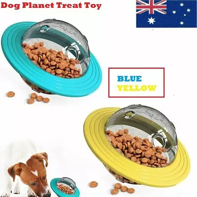 $23.99 • Buy Dog Planet Treat Toy Tumbler Puzzle Interactive Leak Pet Slow Feeder Food Toy 