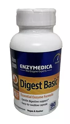 Enzymedica Digest Basic 90 Capsules Gentle Digestive Support Vegan Kosher 08/24+ • $14.99