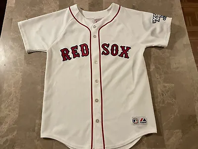 Vintage 2004 Boston Red Sox Manny Ramirez Jersey Youth Size Large See Desc  • $34.99