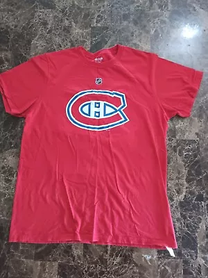 Montreal Canadiens NHL Reebok T-Shirt Medium Adult Red #76 Subban Graphic Logo  • $7.99