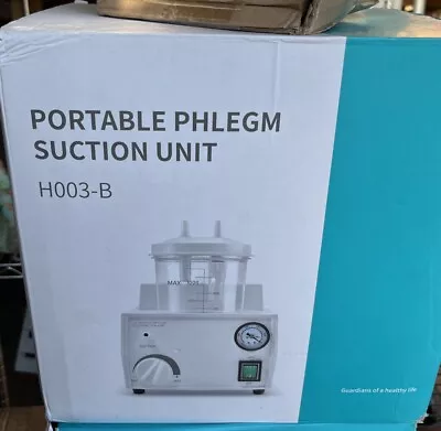 Portable Phlegm Suction Unit Emergency Medical Vacuum Aspirator Machine H003-B • $140