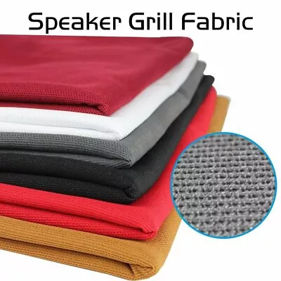 Audio Speaker Mesh Grill Cloth & Stereo Subwoofer Fabric Decorate&Dust-Proof DIY • $16.99