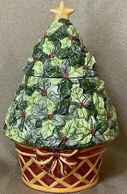 Certified International Susan Winget Holiday Christmas Tree Cookie Jar • $52.75