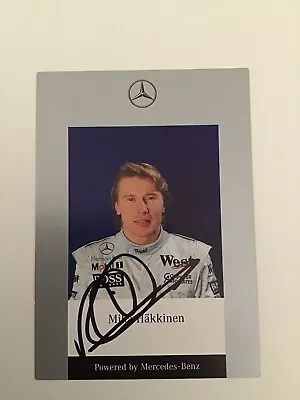 Mika Hakkinen Period Marlboro McLaren Grand Prix 1998 Signed Photo Postcard F1 • $49.72