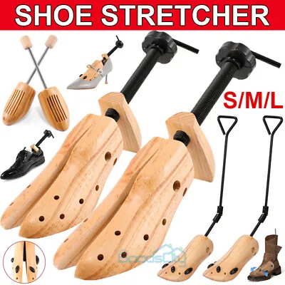 2-Way Wooden Adjustable Shoe Stretcher Expander Men Women Boot Size US 4-13 • $18.99
