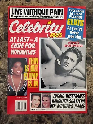 Celebrity Plus Magazine Elvis Presley Intimate Secret Photos August 1988 • $12.95