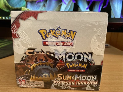 $255 • Buy Pokemon Sun And Moon CRIMSON INVASION Booster Box New And Sealed