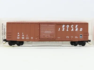 N Scale Micro-Trains MTL 25430 RI Rock Island 50' Rib Side Box Car #36187 • $24.95