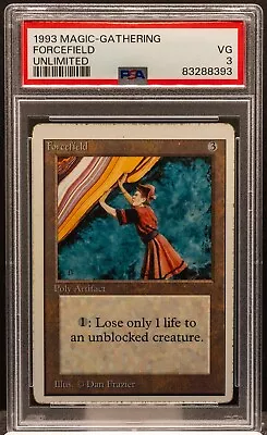 83288393 FORCEFIELD 1993 Magic The Gathering Unlimited PSA 3 • $103.50