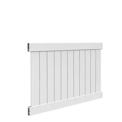 Barrette Outdoor Living Fence Panel 4' H X 6' W Vinyl Un-Assembled White • $107.98