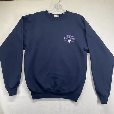 Vintage Big Dogs Embroidered Crewneck Sweatshirt Mens Size Extra Small Blue • $11.99