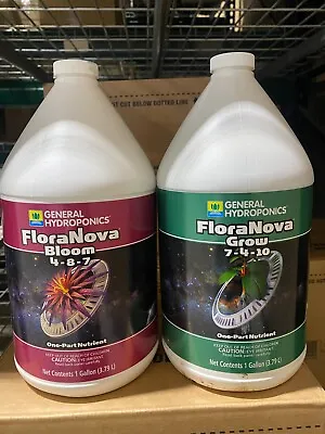 $136.99 • Buy General Hydroponics FloraNova Flora Nova Grow Bloom Base Nutrient 1 Gallon