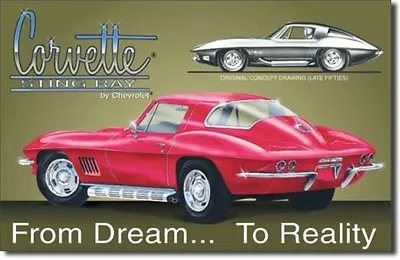 Vintage Replica Tin Metal Sign Billboards  Banner Poster Gm Corvette Chevy 694 • $31.19