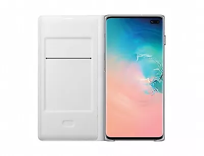 Samsung Official Galaxy S10 Plus LED View Cover Luxury Case - White - AU SELLER • $18