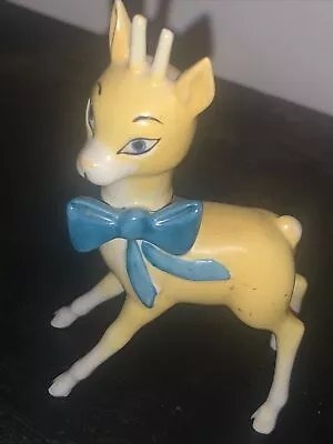 Vintage Beswick 'Babycham' Deer Gold Stamp- Advertising Breweriana Blue Bow 🦋 • £299