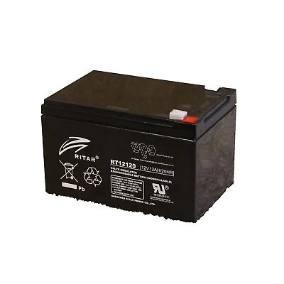 Ritar RT12120 - Brand New - 12 Volt 12 Amp Hour / 12V 12AH Battery • £28.86