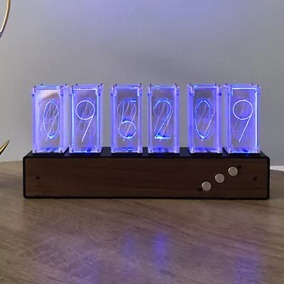 £92.92 • Buy NIXIE TUBE CLOCK ASSEMBLED Modern Digital Gixie Clock 6-tubes