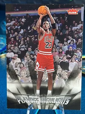 Michael Jordan 2007-08 Fleer Playoff Highlights I35 #PH29 Chicago Bulls • $2.99