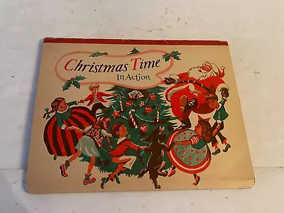 Vintage 1949 Original Christmas Time In Action Pop Up Book -- All Occasion Book • $9.99