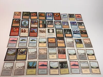 MTG Magic The Gathering 54 Vintage Masticore Basic Lands Lot Stone Rain Sigel • $18