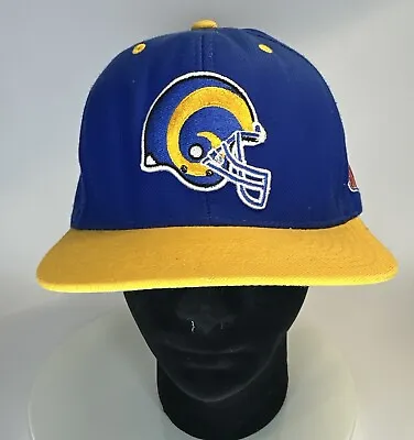 Mitchell & Ness NFL Vintage Los Angeles Rams Logo Yellow Blue SnapBack Cap Hat • $11.99
