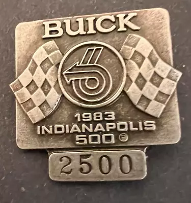 1983 Indy 500 SILVER  Pit Badge  #2500.  Tom Sneva Was The Winner. Bastien Bros • $45