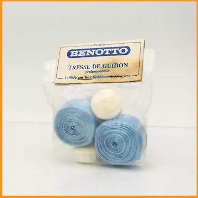 NOS BENOTTO BLUE SMOOTH CELLO HANDLEBAR TAPE VINTAGE ROAD BIKE 70s 80s CLASSIC • $113.26
