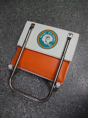 Vintage Miami Dolphins Stadium Seat NFL Football Folding Bleacher Chair Rare • $48.95