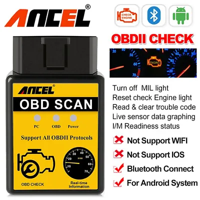 ELM327 OBD2 Scanner Code Reader Check Engine Bluetooth Car Diagnostic Scan Tool • $10.99