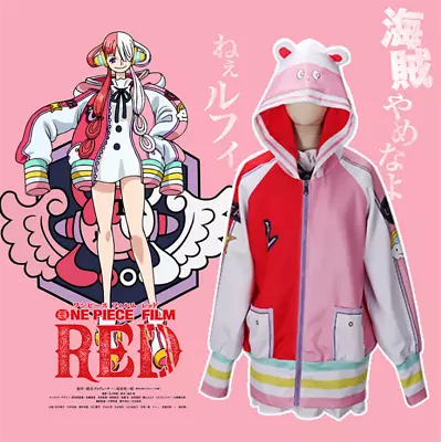 One Piece UTA Hoodie Jacket Anime Shirt Coat Full Set Outfit Cosplay Costume • $56.36