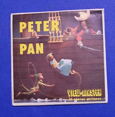 Sawyer's Vintage B372 Walt Disney's Peter Pan Movie View-master 3 Reels Packet • $38