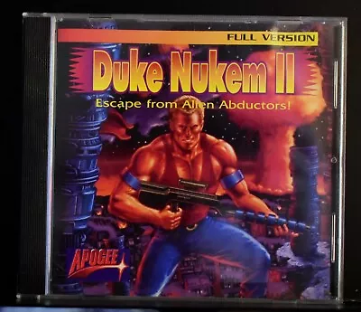 DUKE NUKEM II Escape From Alien Abductors! Full Version CD ROM Windows Apogee • $24.95