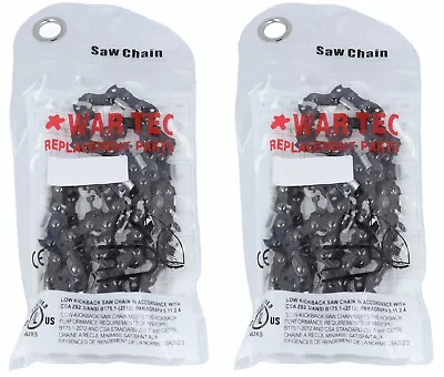 Pack Of 2 WAR TEC Chainsaw Chain 14  Fits McCULLOCH 335 338 435 438 463 • £16.39