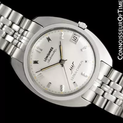 1970's LONGINES Large Retro Ultra Chron Mens SS Steel Watch - Minty W/ Warranty • £1848.41