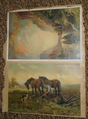 R. Atkinson Fox Horses Farmer Plus 3 Prints Indian Page Out Calendar Book VTG • $79.99
