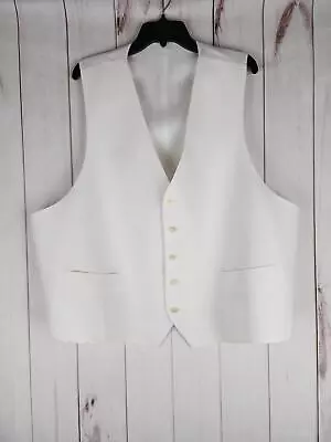 Lauren Ralph Lauren Men's Hitchcock Linen Suit Vest White 3XL NWOT • $33.71