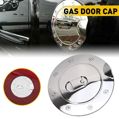 Fits 2007-2014 CHEVY SILVERADO 1500 2500 3500 HD Chrome Fuel Tank Gas Door COVER • $14.99