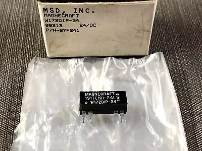 Magnecraft W172DIP-34 PCB Miniature Reed Relay SPDT 0.25A Rated 24VDC Coil • $25