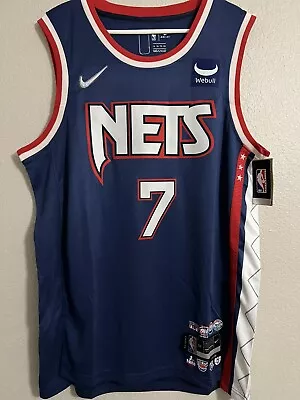 Kevin Durant Brooklyn Nets 75th Anniversary Blue Jersey Size XXL 2XL NEW • $25