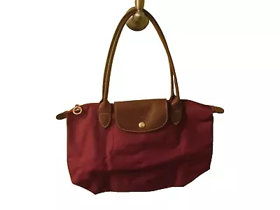 Longchamp Le Pliage  Vinyl Shoulder Bag Tote Red • $25