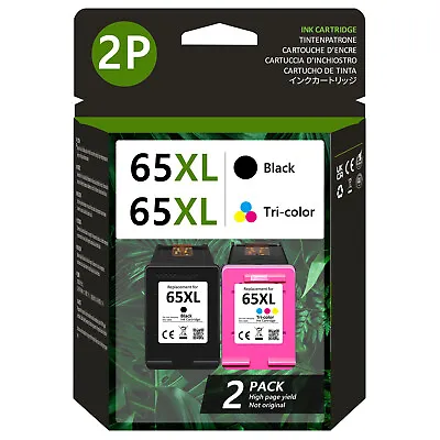 65XL Ink Cartridge For HP 65 Deskjet 2600 2635 2652 3755 ENVY 5052 5000 5055 Lot • $24.05
