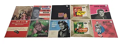 Lot Of Assorted Vintage Vinyl Record 45's Folk Music Singer Big Band • $19.99