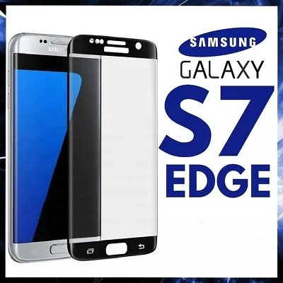 For SAMSUNG GALAXY S7 EDGE CURVED SCREEN PROTECTOR 9D FULL COVER GORILLA GLASS • $11.39