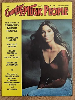 Country Music People Magazine October 1983 Harris Spears Frizzell West Jennings • £6.50