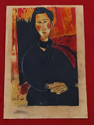 Amedeo Modigliani Drawing On Paper (Handmade) Signed And Stamped Mixed Media. • $100