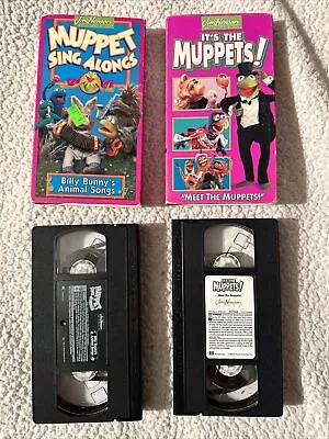 Muppet Sing Along VHS Lot Of 2 Billy Bunny Meet The Muppets • $19.95