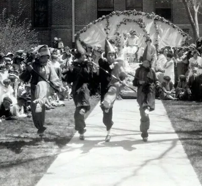 Vintage Photo Students In Jester Costumes At School Pageant Festival  1910  • $14.99